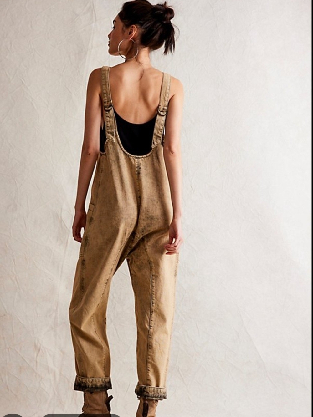 Free People We The Free High Roller Farrow Long One-Piece Jumpsuit XS NWT Boho - Picture 7 of 15